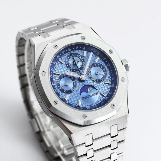 Blue - Silver 316L Steel - Automatic - 41mm