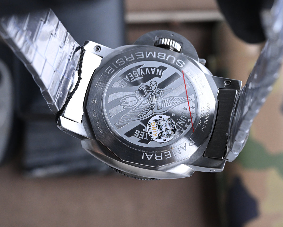 316L Black Silver - White 316L Steel - Automatic - 47mm