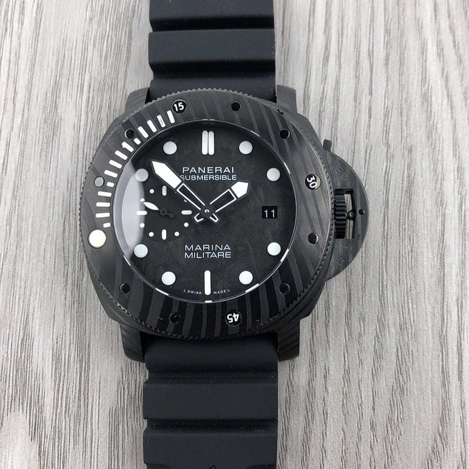 Black - Black 904L Steel - Black Rubber -Automatic - 47mm