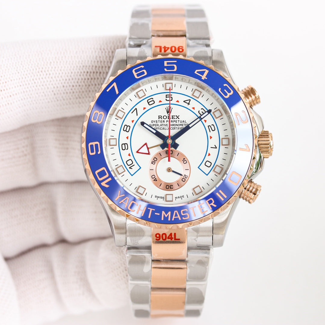 Chronograph - Yellow White 904L Steel - Automatic - 44mm