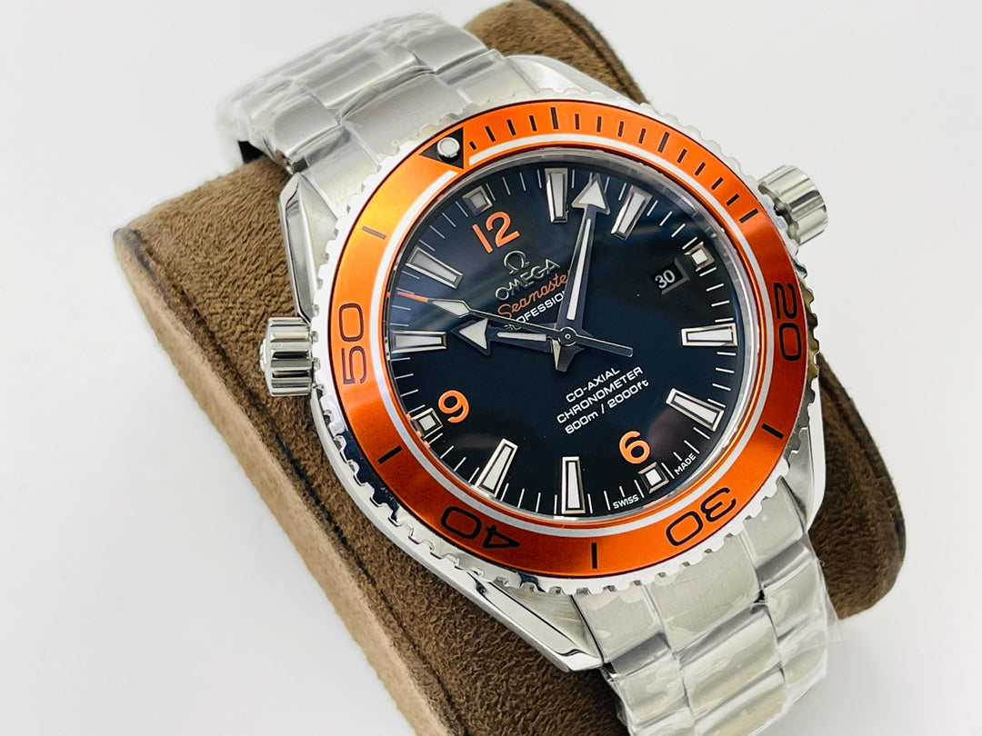 🔥Limited Time Offer!-232.30.46.21.01.002- Orange Ceramic -Silver 904L Steel - Automatic -43mm