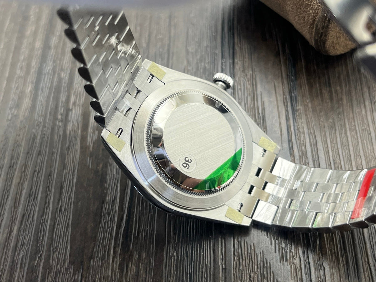 C-Factory -Black - Smooth Bezel - Silver 904L Steel- Automatic - 41mm