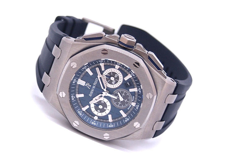 Chronograph-Blue Silver OFFs - Blue Rubber - Automatic - 43mm
