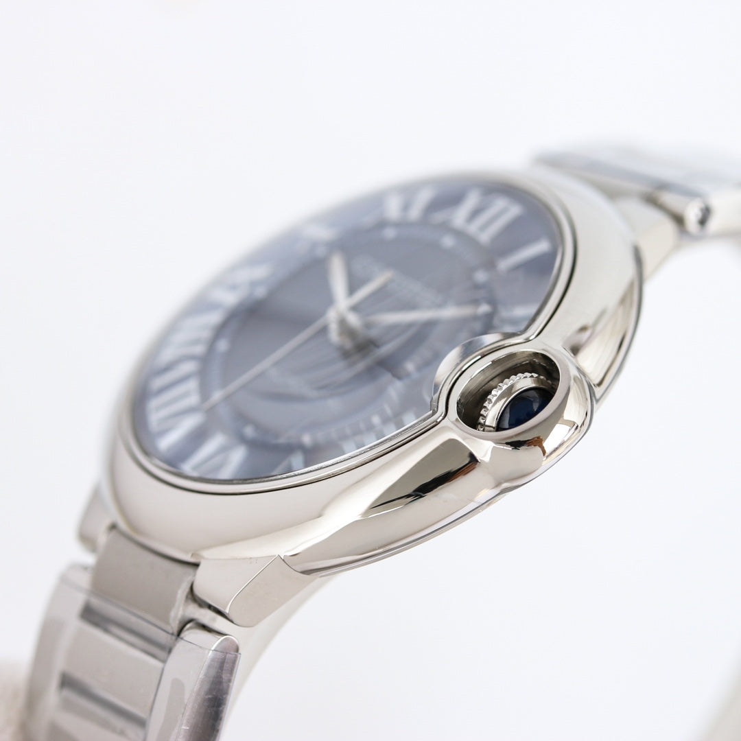 Blue - White Silver - 904L Steel- Automatic - 36/42mm