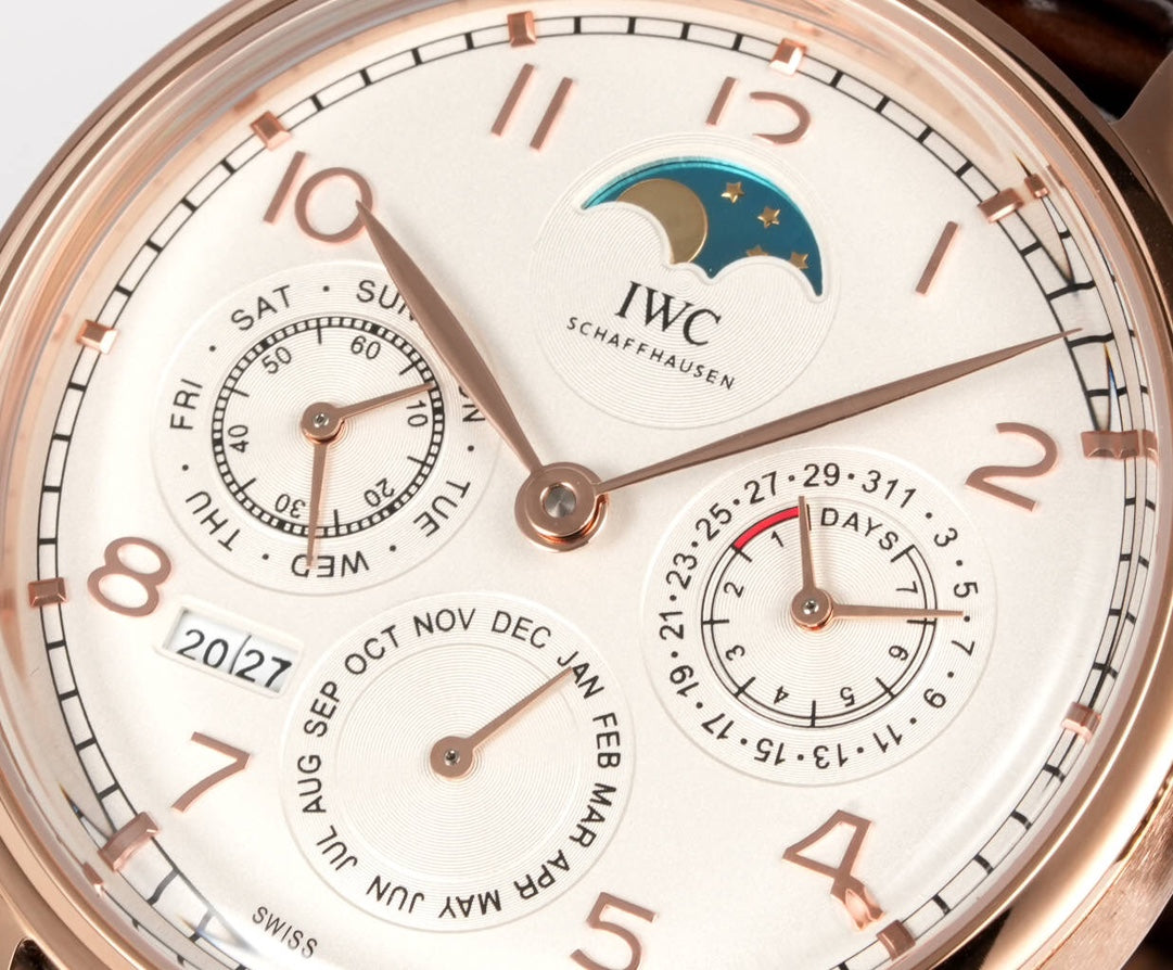 White Yellow - Brown Leather - Automatic -42mm