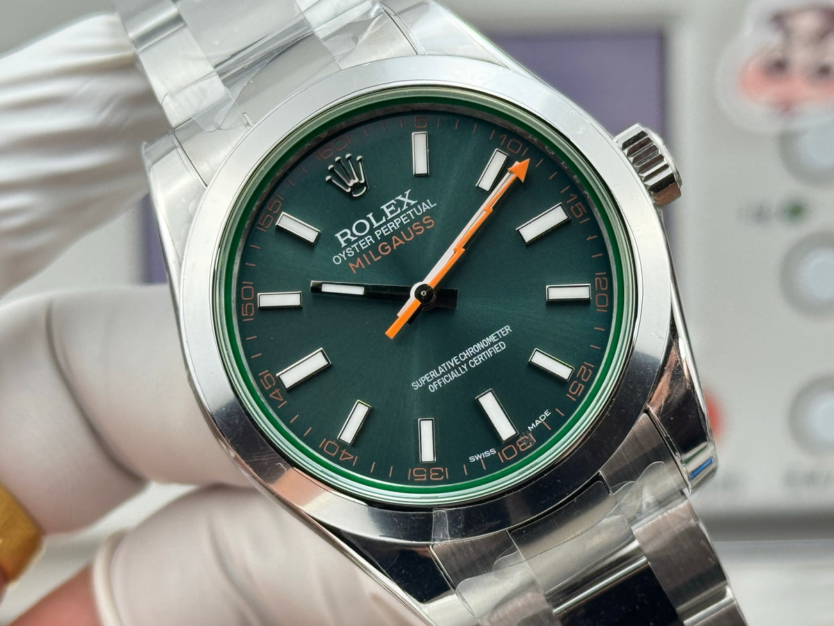 Green - Silver - White 904L Steel - Automatic-3131 - 40mm