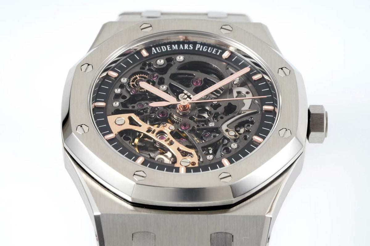 Compensation Watch(without box) -White Silver - Hollow 904L Steel - Automatic - 41mm