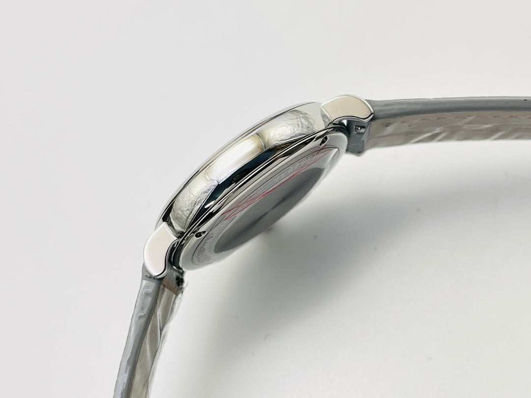 LADY -Baby Blue - Grey Leather - Automatic - 34mm
