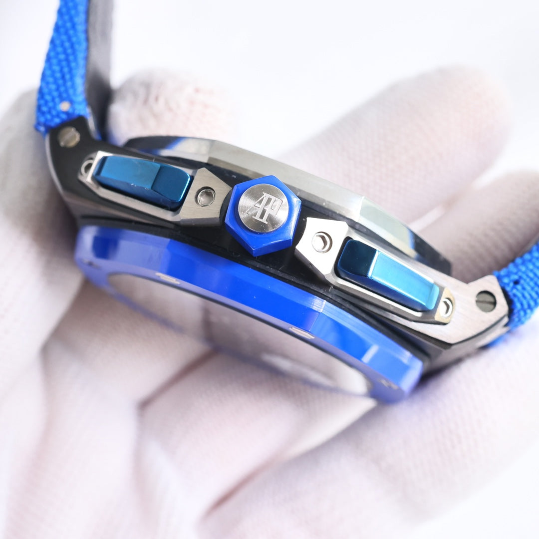 Chronograph -Blue Ceramic- Blue Rubber- Automatic - 44mm