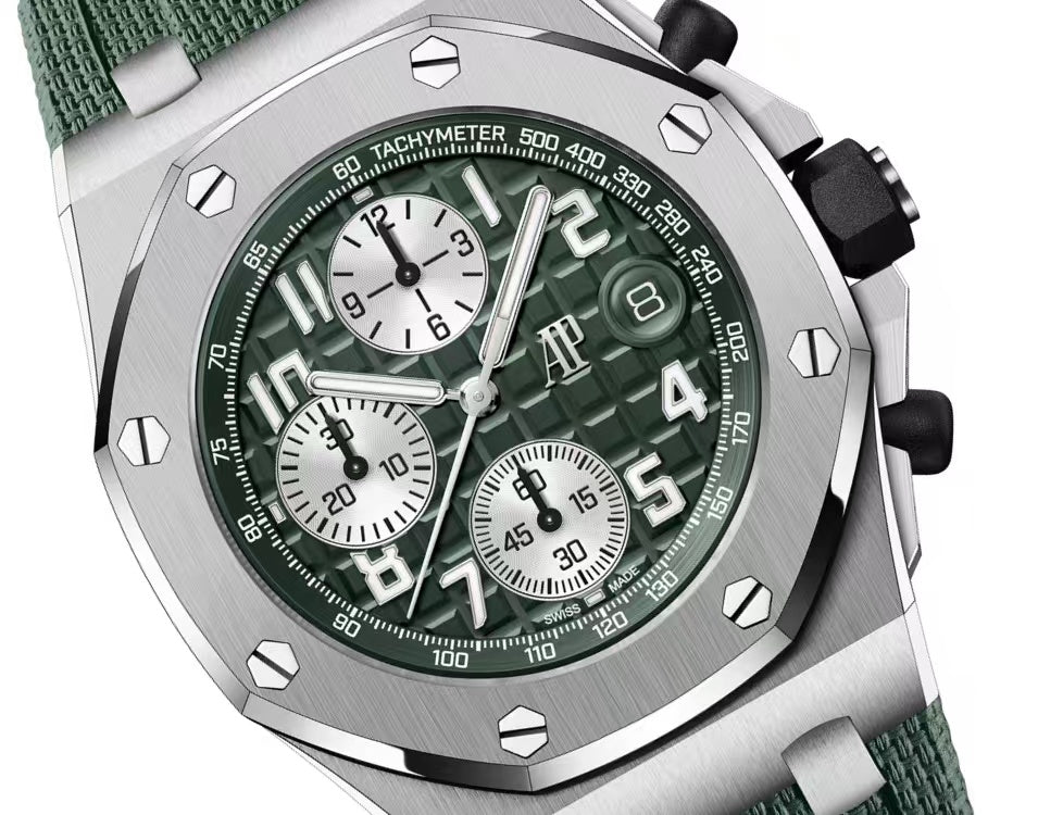 Chronograph-Greem Ceramic- Green Rubber - Automatic - 44mm