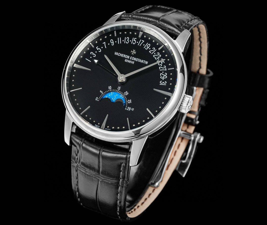 4010U/000R- Black Silver -Black Leather - Automatic - 42.5mm