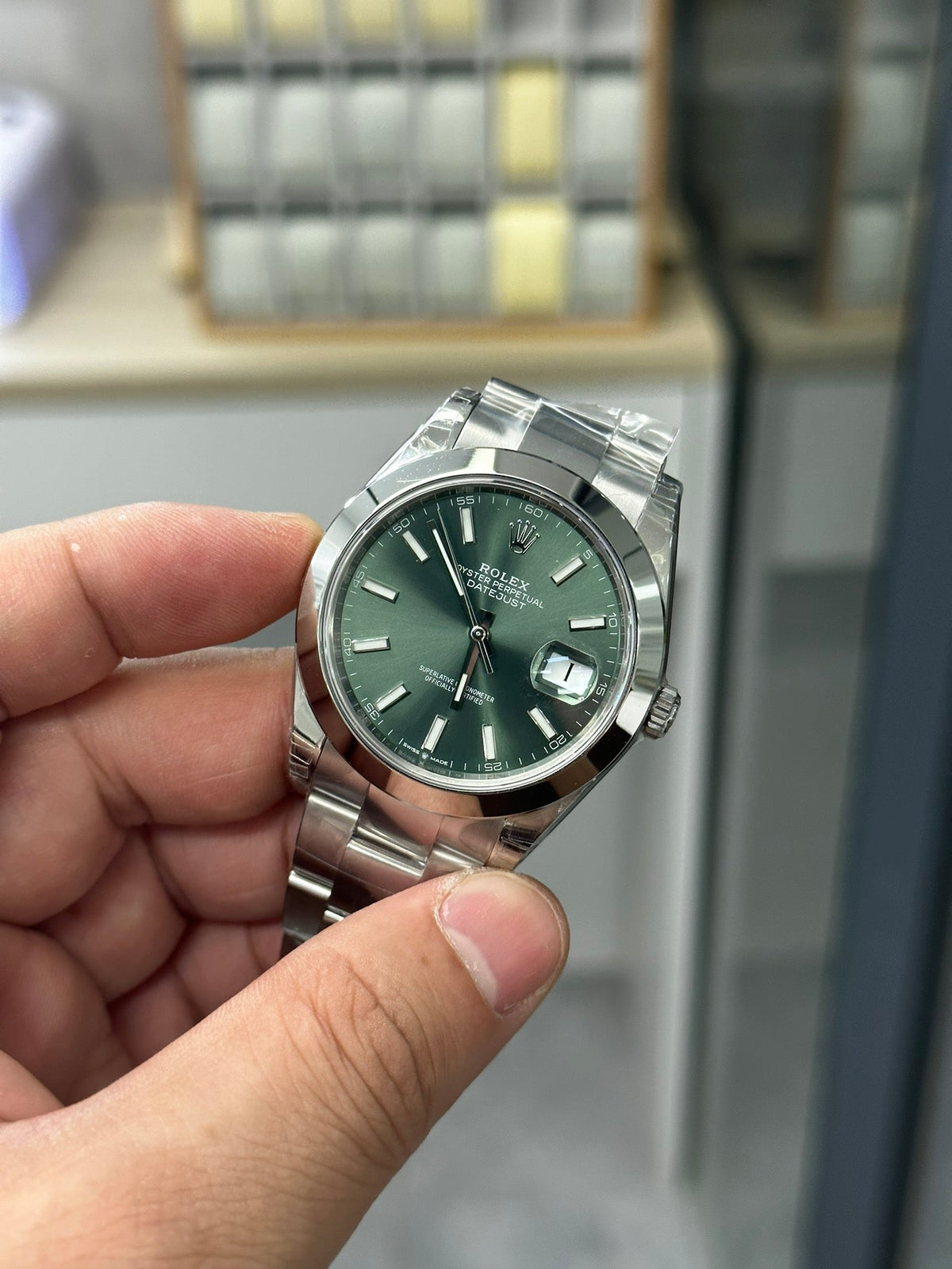Green Blue - White 904L Steel - Automatic -41mm