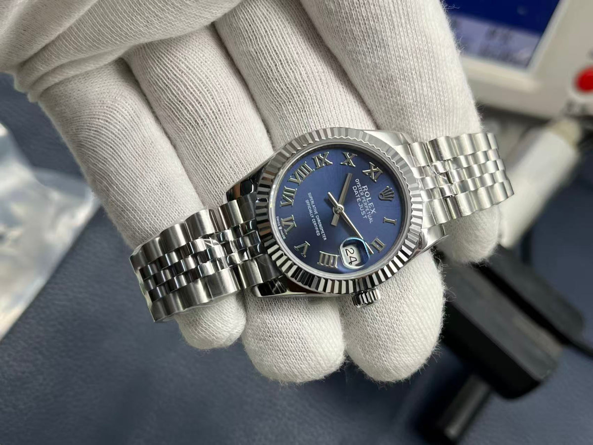 LADY -Blue - Silver 904L Steel - cal.2671 -Automatic - 31mm