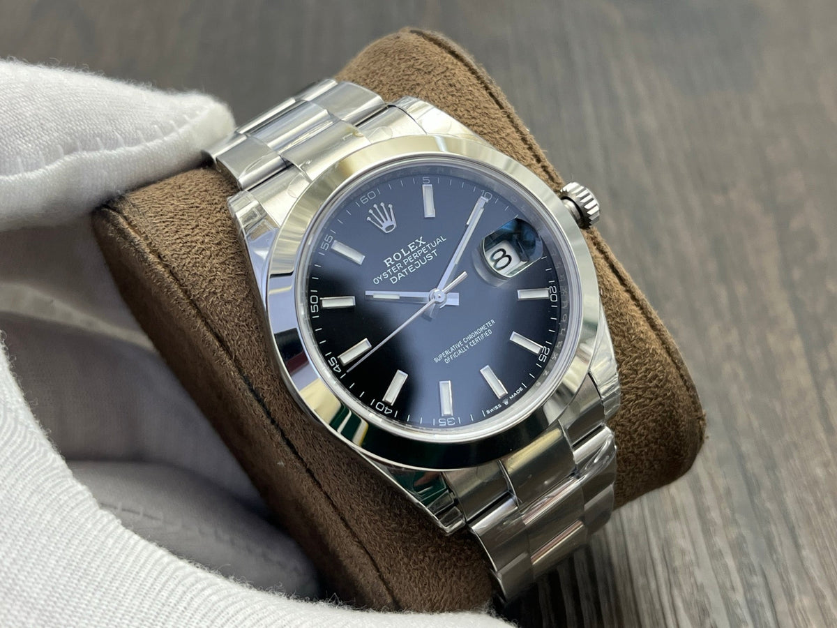 C-Factory - Black - Smooth Bezel - Silver 904L Steel- Automatic - 41mm