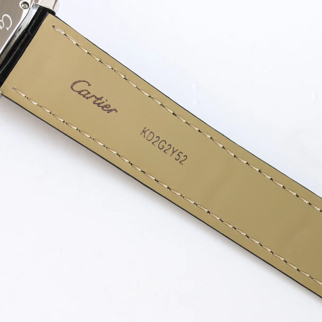904L Silver -Silver White- Black Leather - Automatic - 40*41mm