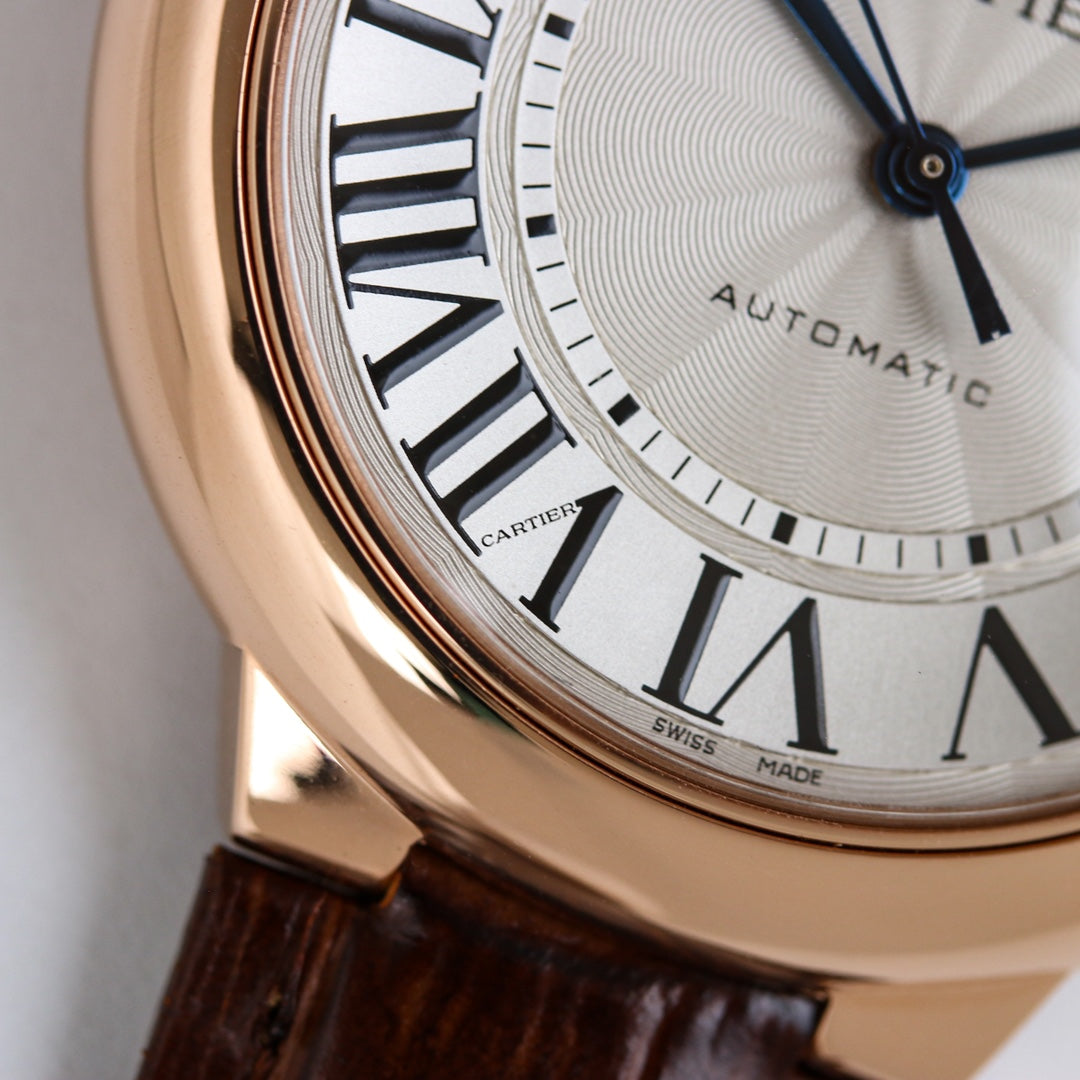 Yellow gold -White Silver - Brown Leather- Automatic - 36/42mm
