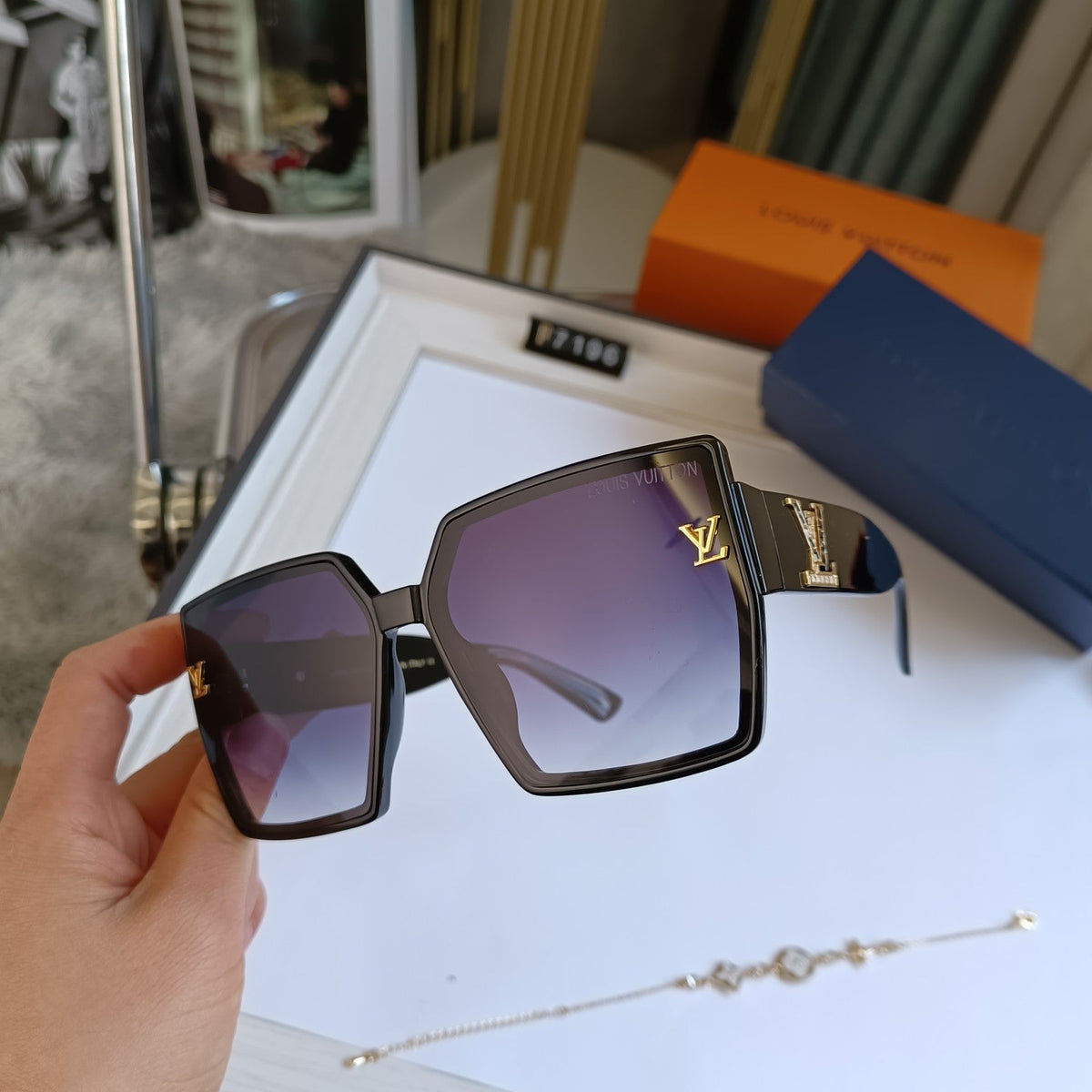 7 COLORS AVAILABLE SQUARE POLARIZING SUNGLASSES