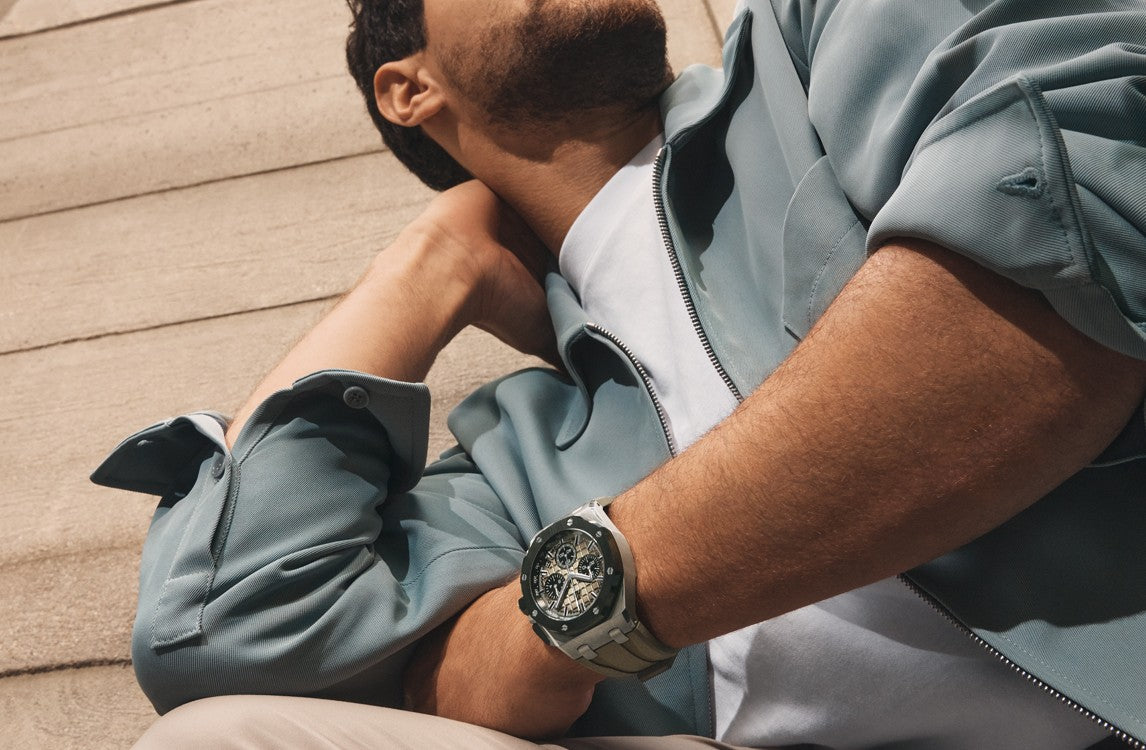 🔥limited-time offer! Brwon Rubber Strap - 904L Steel - Quartz - 43mm