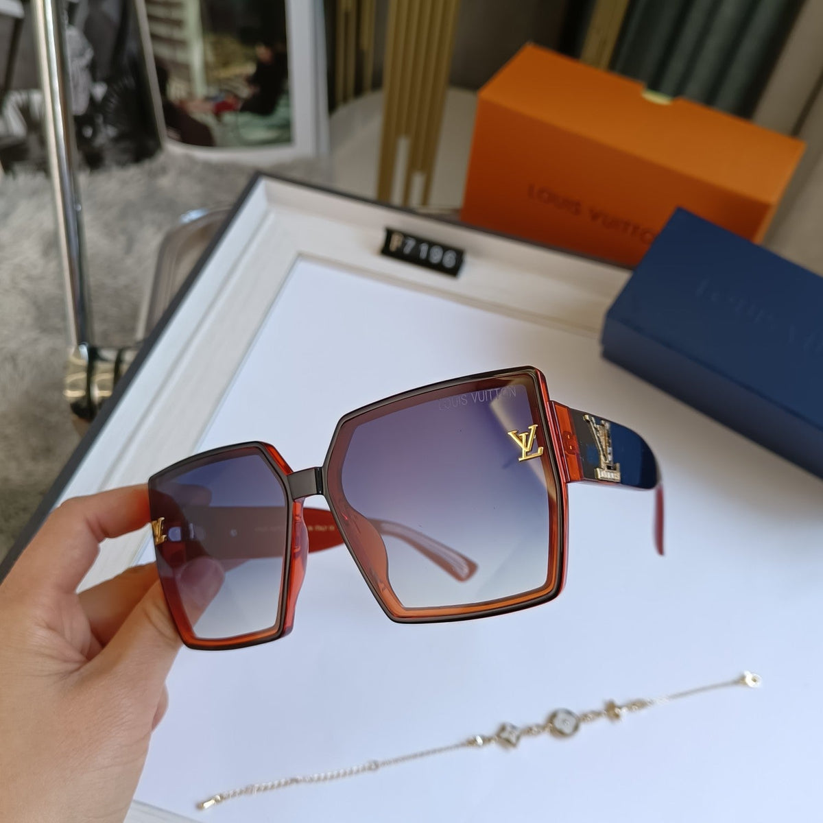 7 COLORS AVAILABLE SQUARE POLARIZING SUNGLASSES