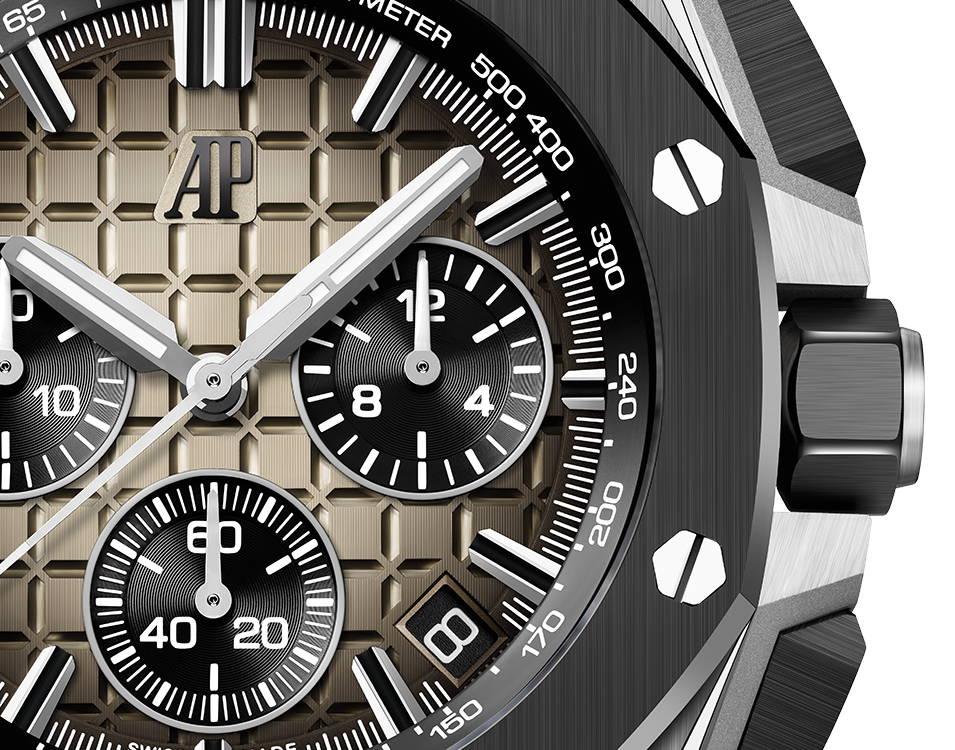 🔥limited-time offer! Brwon Rubber Strap - 904L Steel - Quartz - 43mm