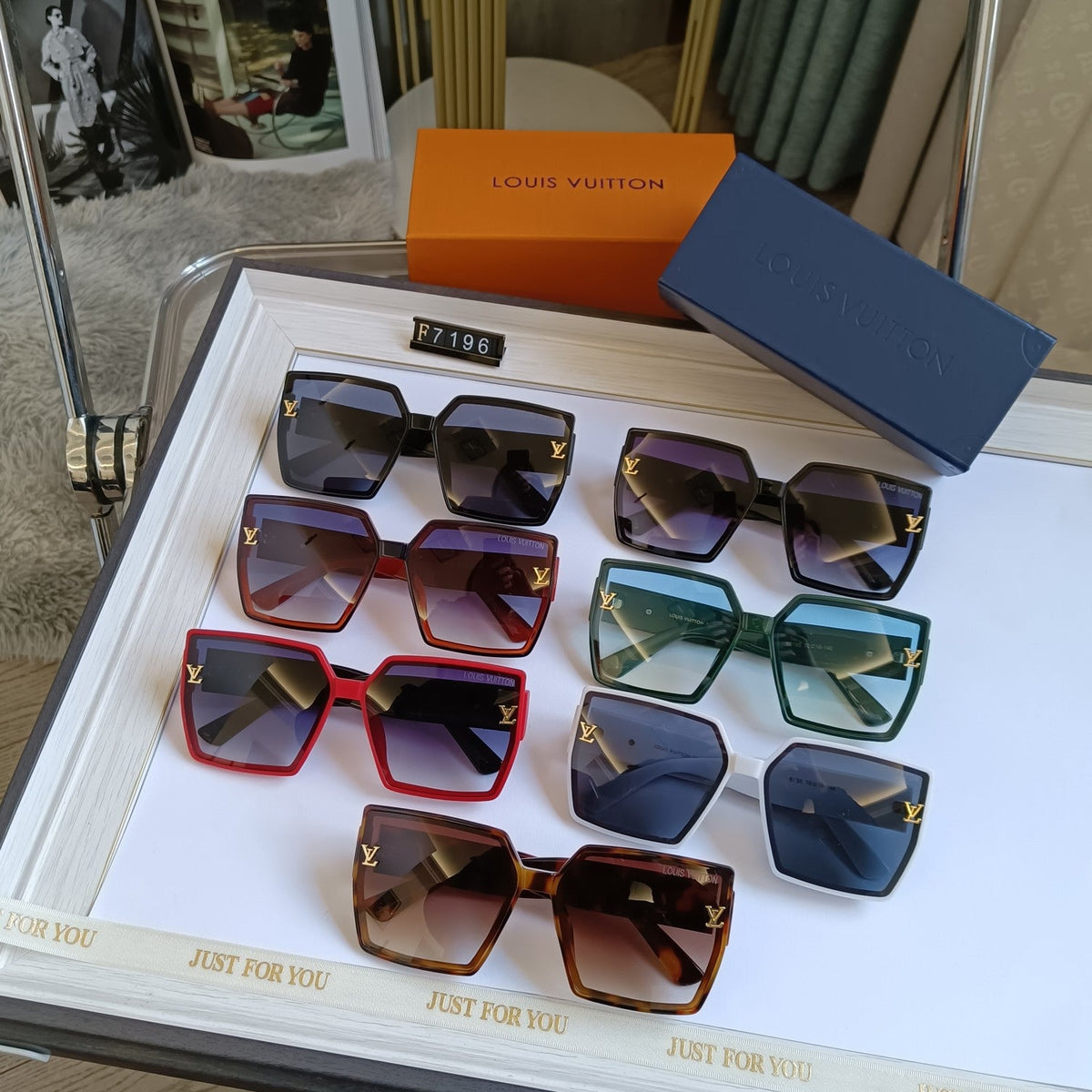 7 COLORS AVAILABLE SQUARE POLARIZING SUNGLASSES