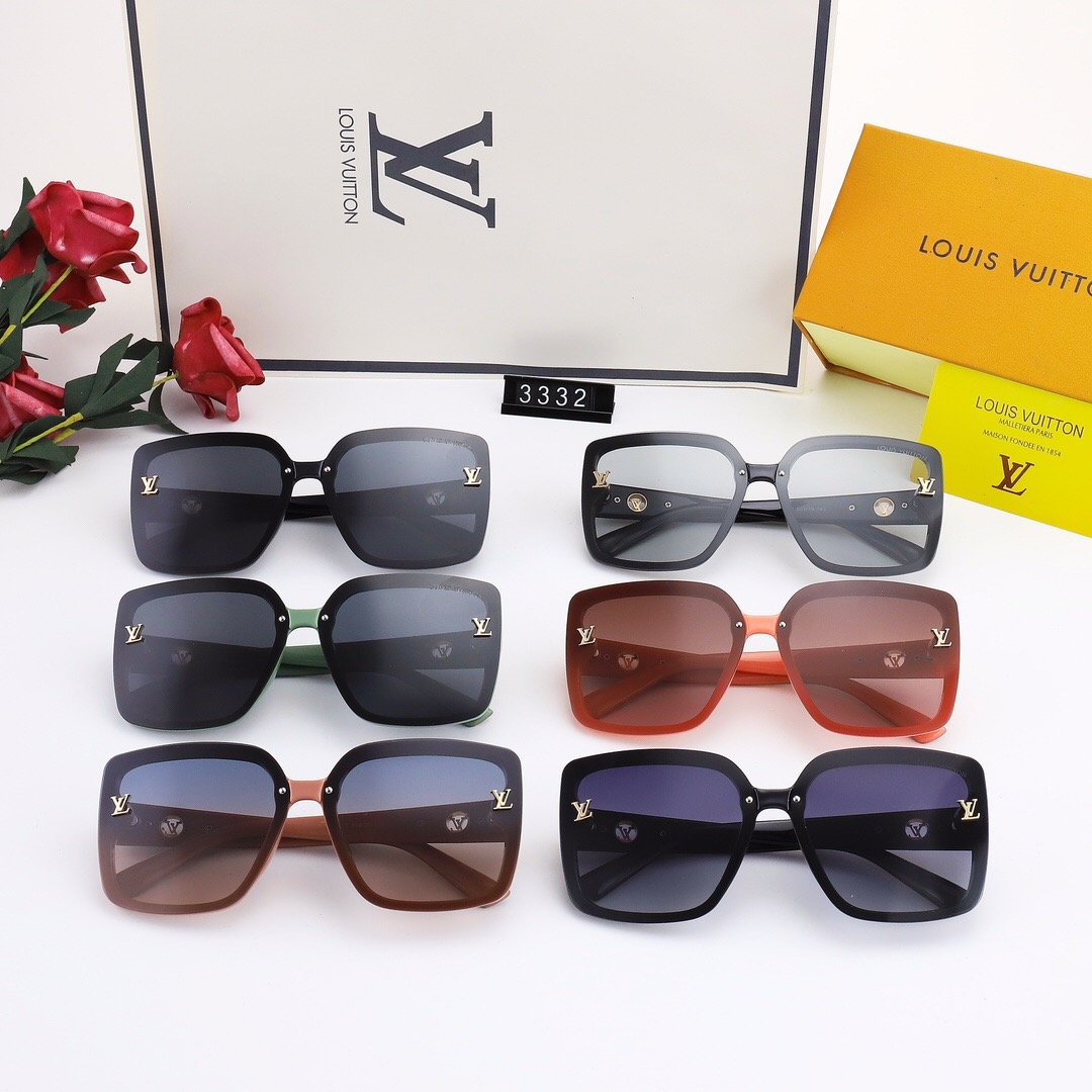 5 Colors Square Gradient Lens Polarized Sunglasses