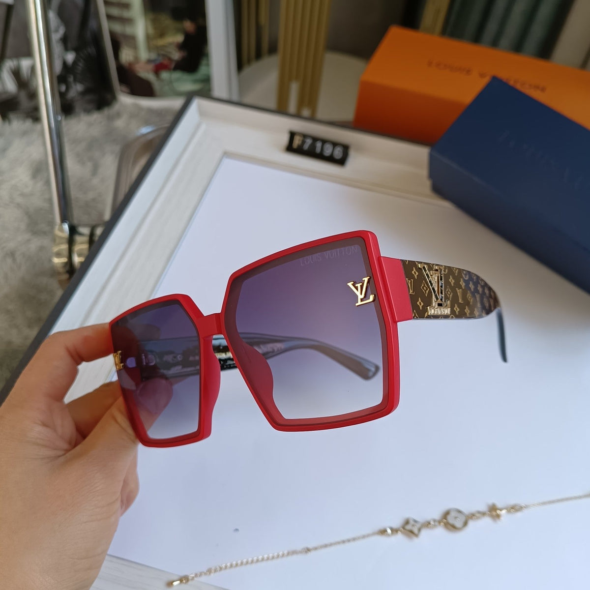 7 COLORS AVAILABLE SQUARE POLARIZING SUNGLASSES