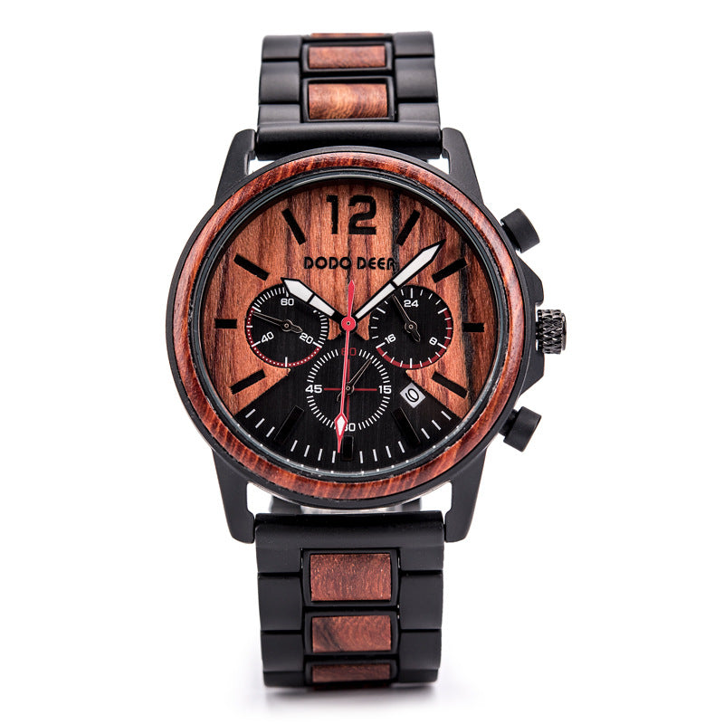 Wooden Style Men's Watch