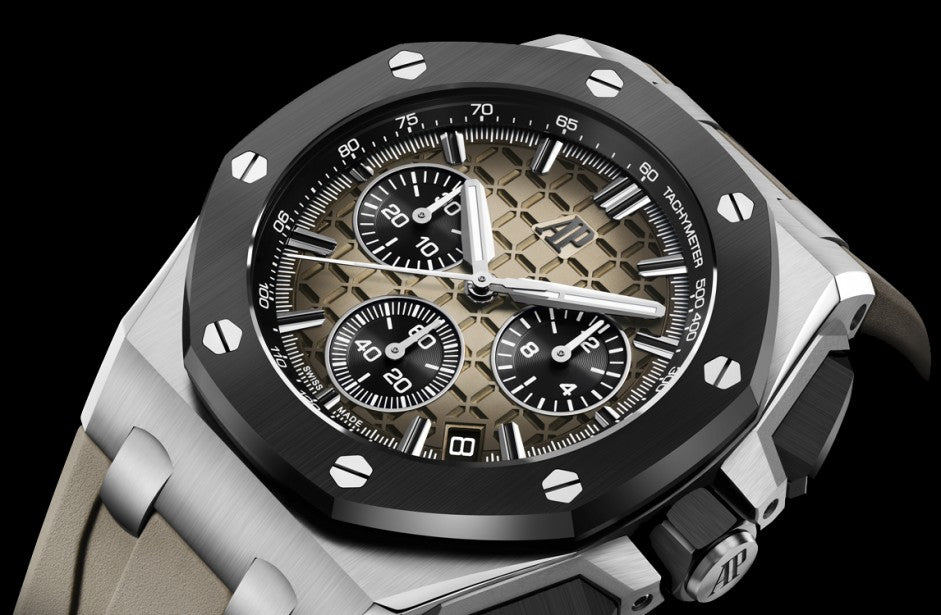 🔥limited-time offer! Brwon Rubber Strap - 904L Steel - Quartz - 43mm