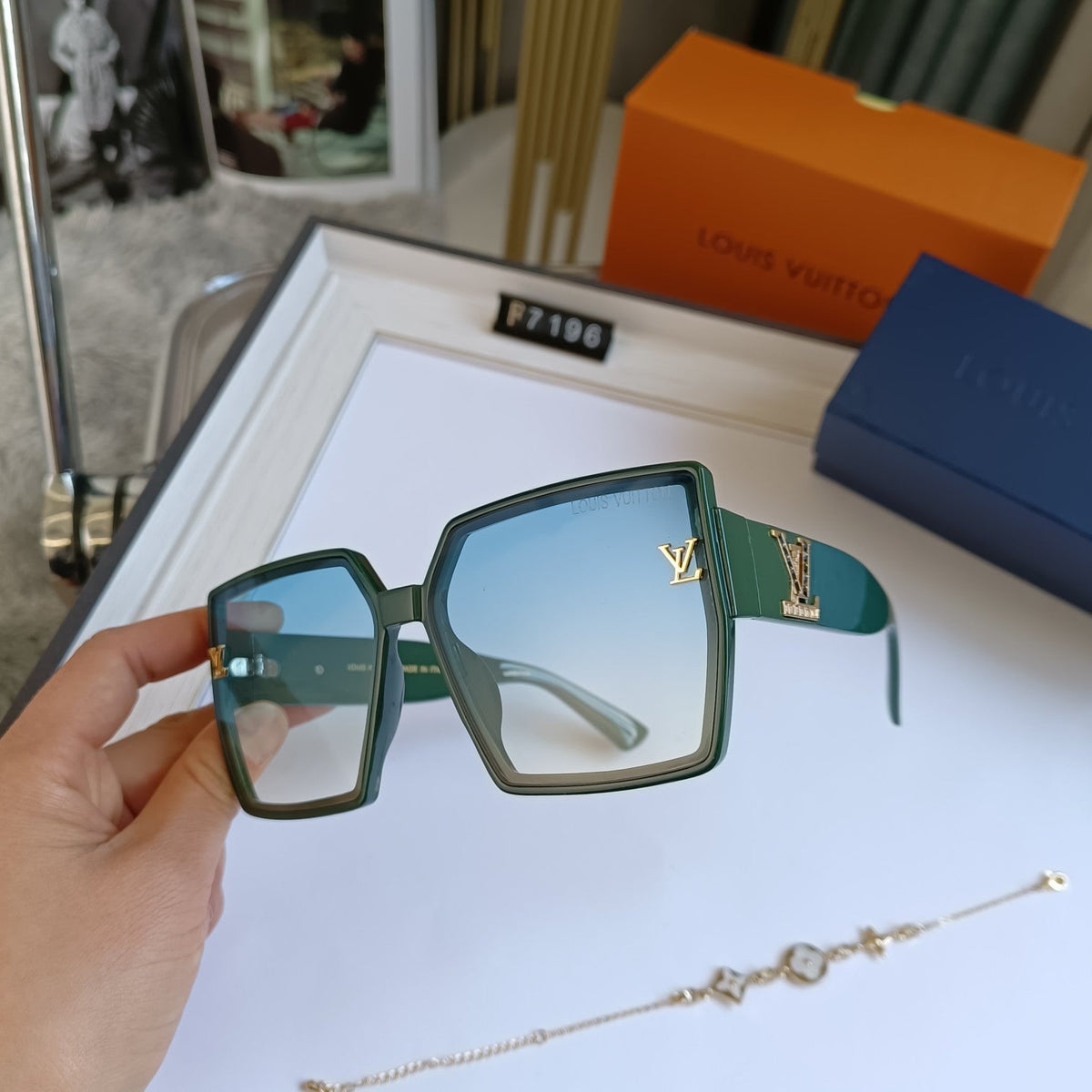 7 COLORS AVAILABLE SQUARE POLARIZING SUNGLASSES